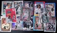 (95) CARD BASE INSERT LOT Anthony Rizzo New York Yankees Baseball mlb