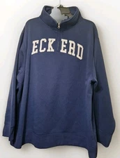 New Eckerd Tritons College Navy Fleece Pullover Basketball Baseball Softball