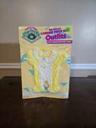 Vintage Cabbage Patch Kids Outfit - yellow floral romper- Hasbro NIP New Sealed