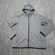 Uniqlo Men  s Full Zip Hoodie Gray Sweater Sweatshirt Long Sleeve XL