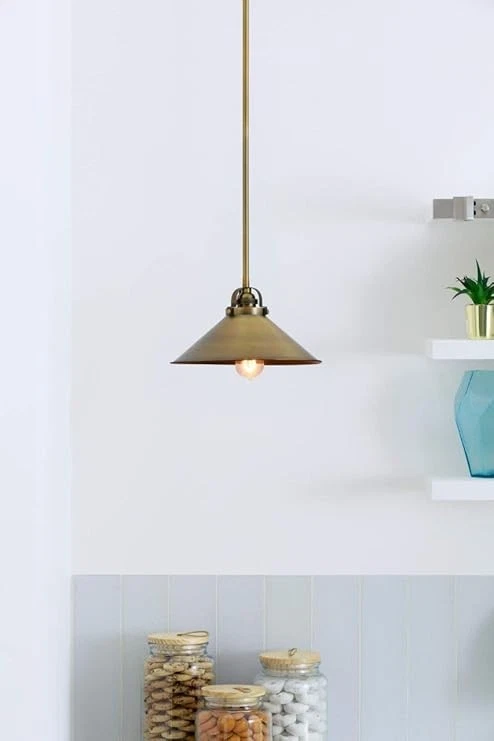 PHPL5451AB Park Harbor PHPL5451 Eldridge 12" ancho luz única colgante individual Foto 2 de 3