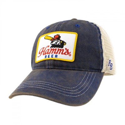 Hamm's Beer Baseball Bear Adjustable Hat Multi-Color