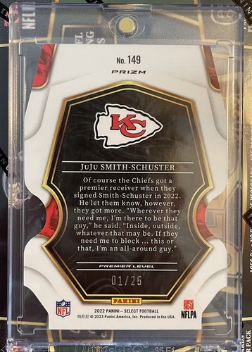 2022 Panini Select - Premier Level JuJu Smith-Schuster #149 Tie-Dye Prizm /25 - Bild 2 von 2