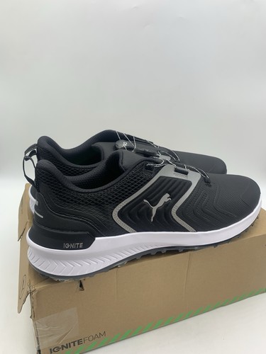 Puma Ignite Innovate Golf Shoes w/Disc Black Waterproof Mens 15 379209-03 - Picture 5 of 15