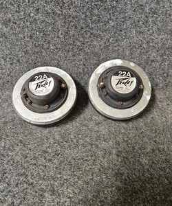 PAIR - ORIGINAL - PEAVEY 22A COMPRESSION HORN DRIVERS 1" Screw on