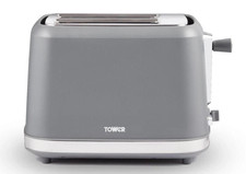 Image of Tower Odyssey Toaster T20070G 2 Slice Grey with Chrome Accents