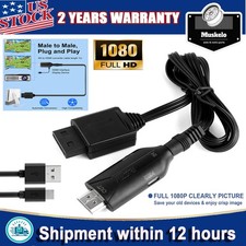 Wii to HDMI Adapter Converter Cable 1080P Full HD -Plug  Play for Television PC