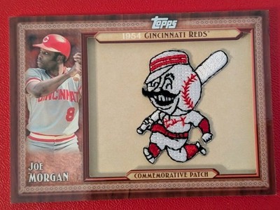 Joe Morgan 2011 Topps Commemorative Patch Reds Mascot WN