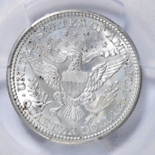 1914 BARBER QUARTER ~ SATINY CHOICE UNCIRCULATED "PLUS+"! PCGS MS64+! - Image 4 of 4