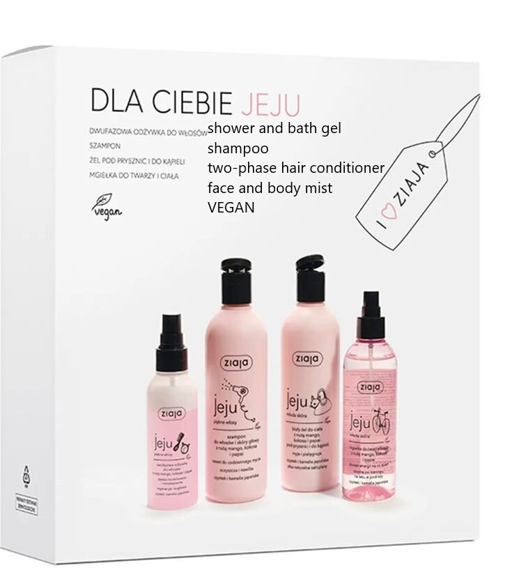 Ziaja Jeju Pink,face and body mist, Gift set