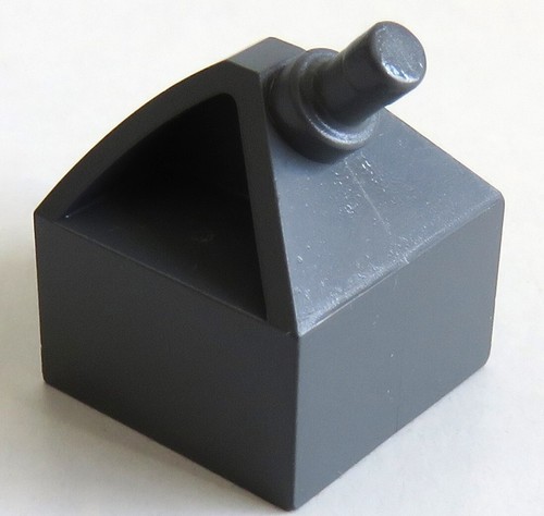 LEGO Fahrzeug / Vehicle - Halterung für Lenkrad 2 x 2, dunkel blaugrau # 30640