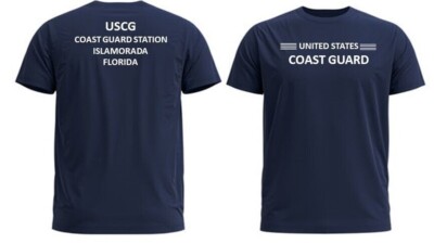 ISLAMORADA COAST GUARD STATION*FLORIDA*2-SIDED PERFORMANCE POLYESTER SHIRT