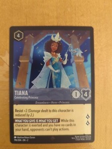 Disney Lorcana Rise of the Floodborn - Tiana - 196/204 - FOIL Super Rare,NM