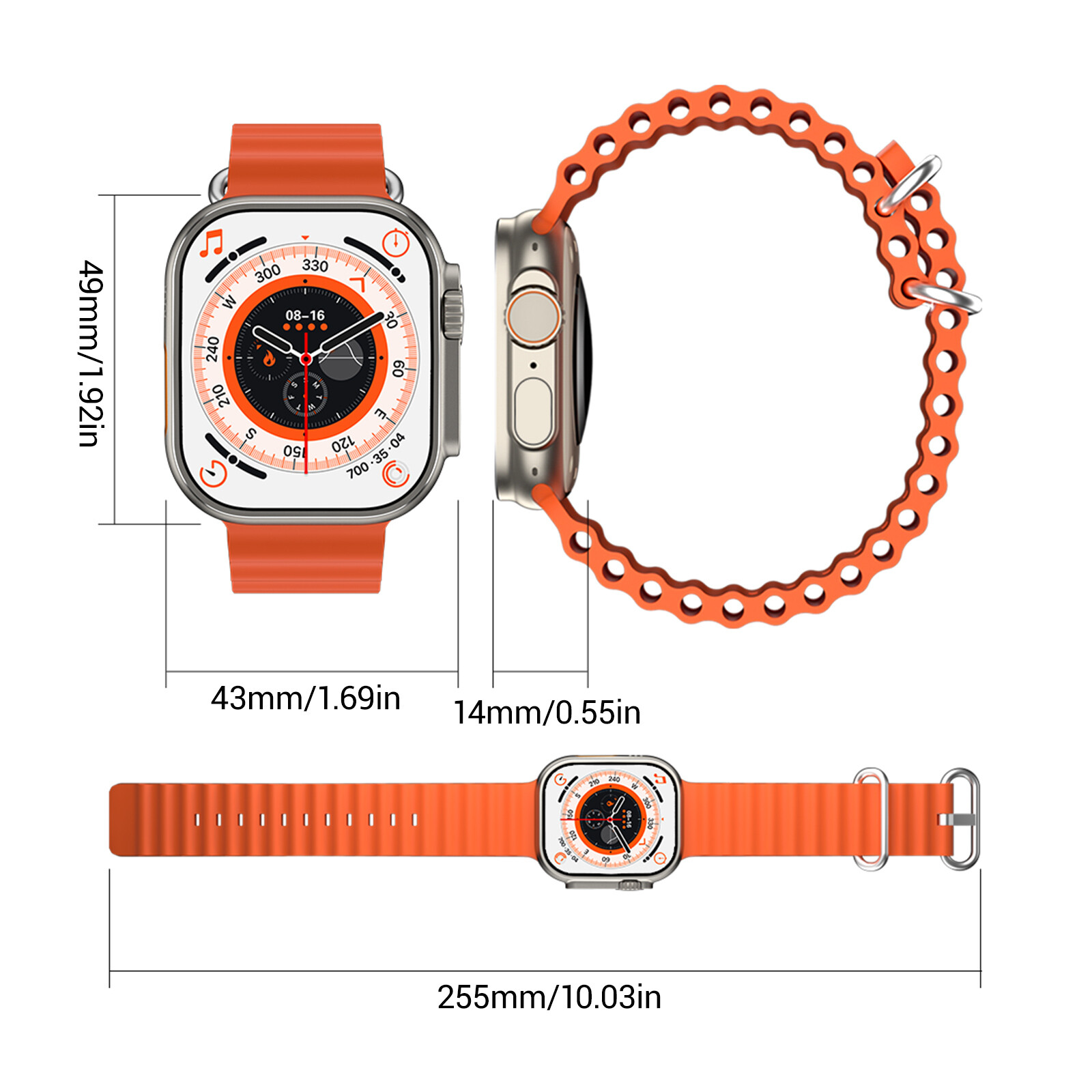 2023 New Smart Watch Women Men Heart Rate For Phone Android Bluetooth