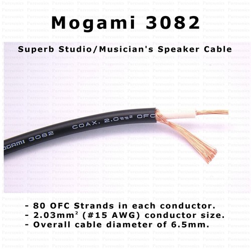 MOGAMI 3082 World-Class Speaker Cable  | Great for Guitar Amp Head to Cabinet - Picture 2 of 4