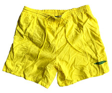 Vtg 80s LAGUNA Swim Trunk Athletic Beach Short Mens Sz M 32-34 Dogtown Yellow