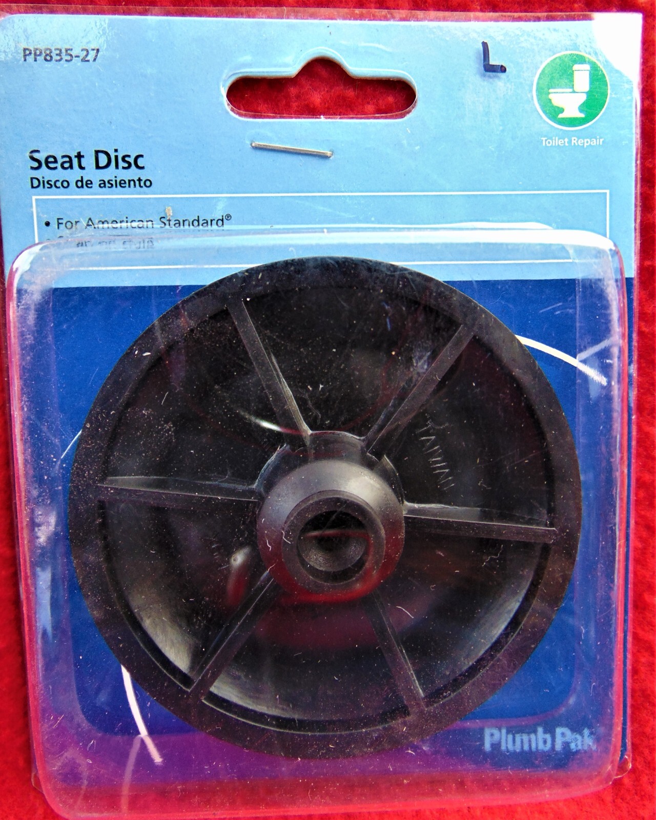 PLUMB  PAK ~ SEAT DISC ~  PP835-27 ~ WITH INSTRUCTIONS~ BRAND NEW IN PACKAGE ~ L
