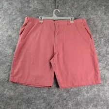 Architect Mens Shorts 42 Pink Flat Front Bermuda Expandable Waist Slash Pockets