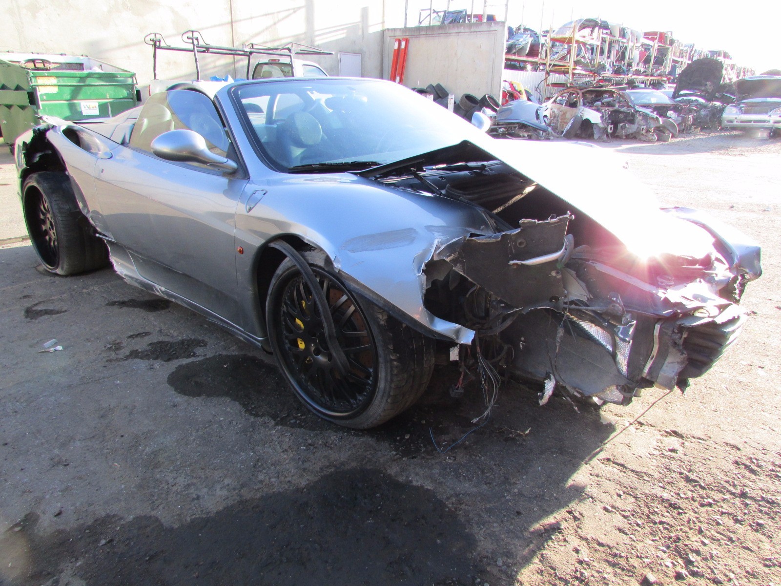 Ferrari 360 Black With Blue Stitching, Leather, Upper Dash Panel, P/N 63331100