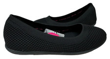 Skechers Women's Cleo Sport Stretch Fit Slip On Walking Flats Blk Size:8 82XY