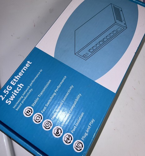 STEAMEMO IG204 4-Port 2.5Gbps Ethernet Networking Switch VLAN 6-port + 2x10G SFP - Picture 6 of 9