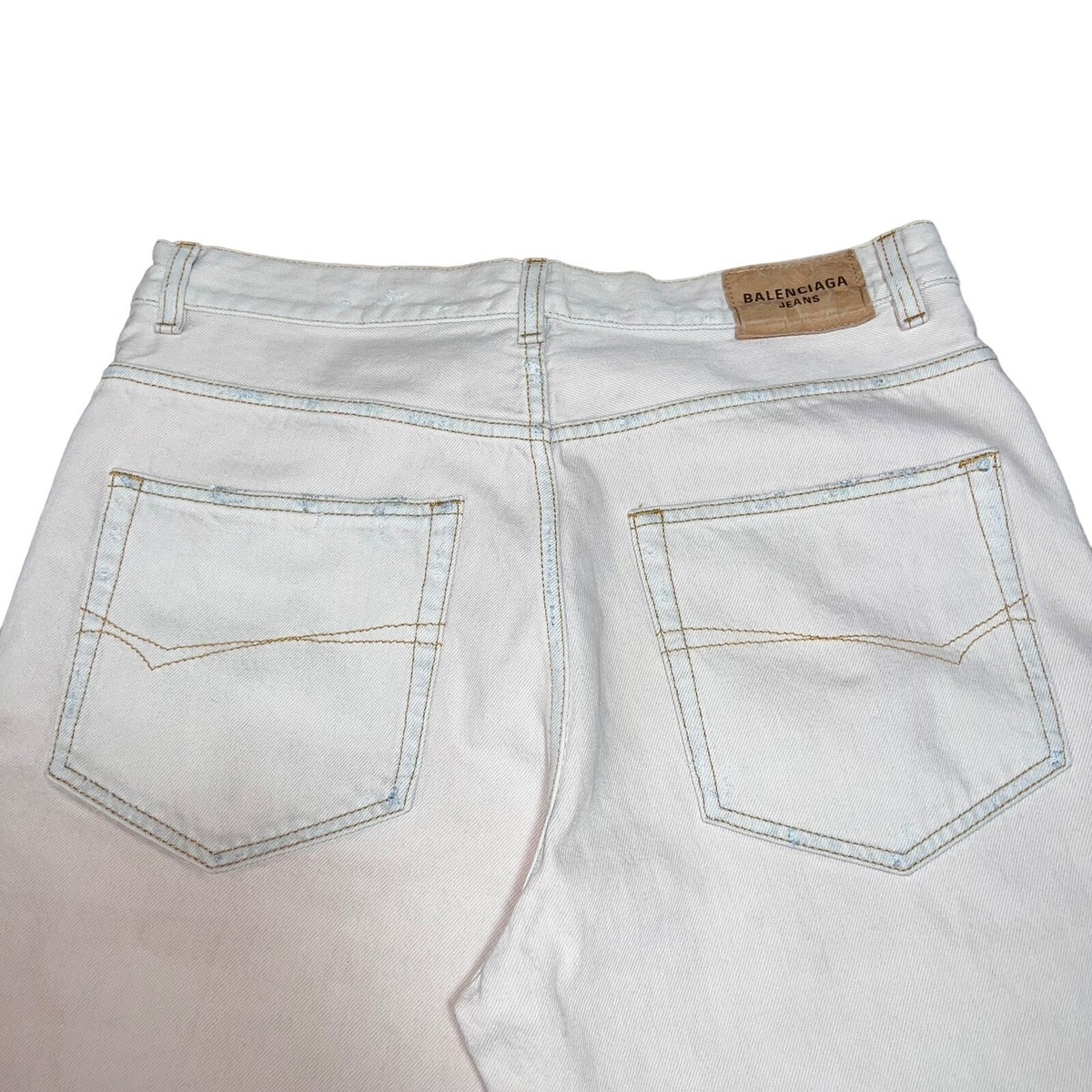 Balenciaga 22SS Baggy Skater Denim Jeans white | eBay Balenciaga 22SS Baggy Skater Denim Jeans white | eBay