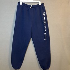 WALT DISNEY WORLD Sweatpants Adult Med Blue Spellout Unisex