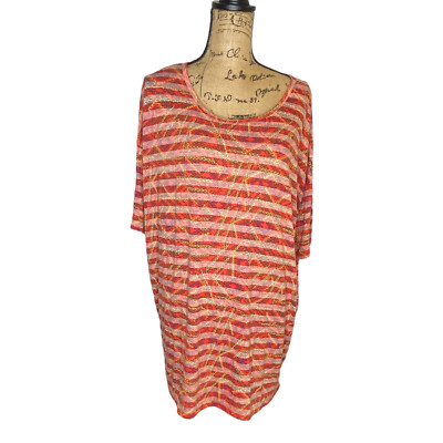 Lularoe Irma Tunic Womens Size Large Multicolor Loose Stretch (1300)