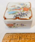 Vintage SHIBATA Japan Porcelain Trinket Pill Ring Box Fitted Lid Chrysanthemum — photo 3