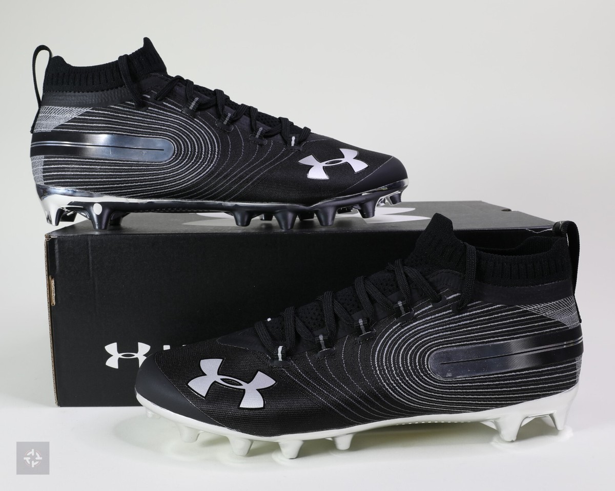 Under Armour Spotlight MC Black Football Cleats Men's Size 12