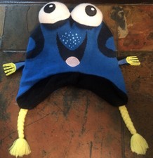 Disney Pixar Finding Dory Beanie Hat Cap Ear Flaps Youth One Size