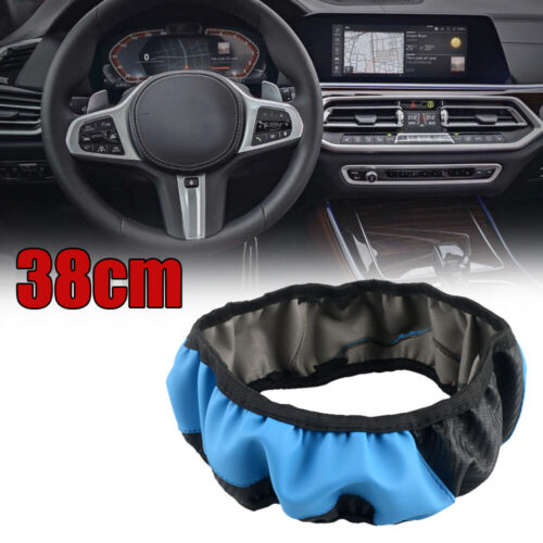 Universal Car Steering Wheel Cover Leather Anti-slip Accessories For 15''/38cm - Picture 5 of 20