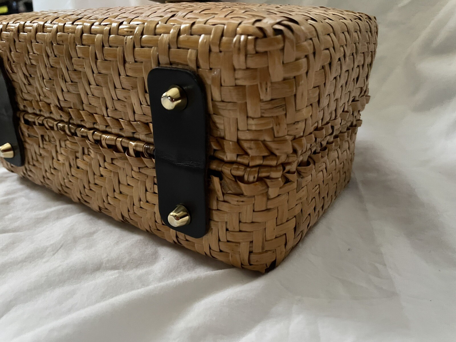 Vintage Kate Spade Italian Wicker Handbag image 9
