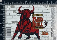 Schlitz Red Bull Malt Liquor Label - WISCONSIN for sale online | eBay