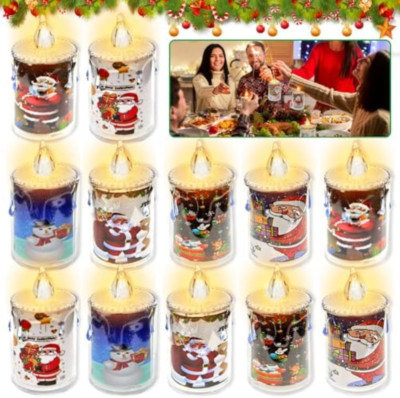 10 Candele LED Senza Fili per Albero di Natale da Interno - Luci Natalizie - Lampade e Illuminazione - Elettronica