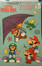 Nintendo Super Mario Bros Stickers Vintage Warehouse Find Old New Stock 1989