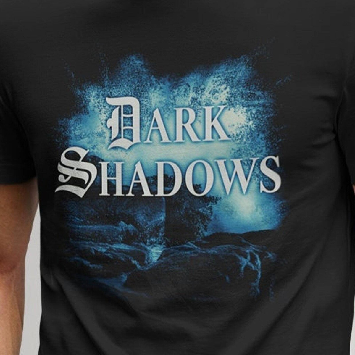 Dark Shadows Logo Shirt Wave Opening Title Scene Tee Collinwood