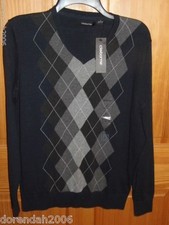 LIZ CLAIBORNE - MENS - SWEATER - SIGNATURE NAVY - SIZE MEDIUM  BBLK-9-13x4 