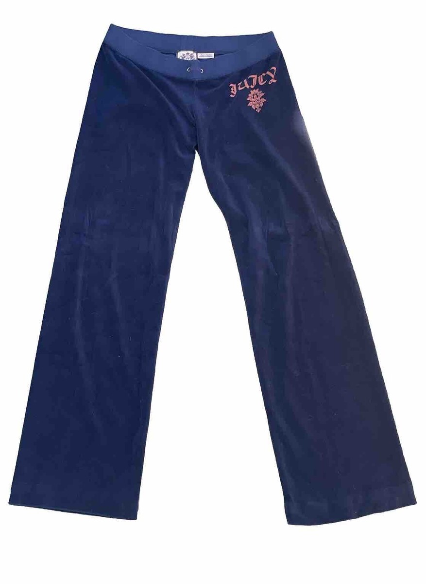 値下げ Y2K juicy coutureネイビー ベルベット セットアップ Vtg