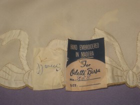 Vintage Hand Embroidered in Madeira for Odette Barsa Half Slip