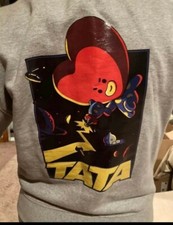 BT21 Character Space Squad Hoodie Zip Up Hoodie TATA M or L  