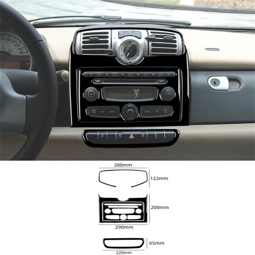 Cubierta de panel de CD de ventilación de aire de control central de carbono/negro para Benz Smart Fortwo 08-10 - Imagen 38 de 47