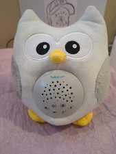 Bubzi Soothing Sleep Plush Owl Starlight Projector Night Light Lullabies WORKS
