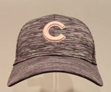 Women's New Era Chicago Cubs Heather Gray & Pink Adjustable Hat