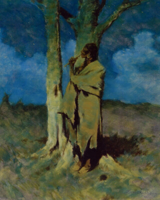 The Love Call by Frederic Remington Native American Giclee Art Print Ship Free