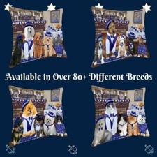 Hanukkah Family Dog Cat Pet Photo Lovers Throw Decorative Travel Pillow