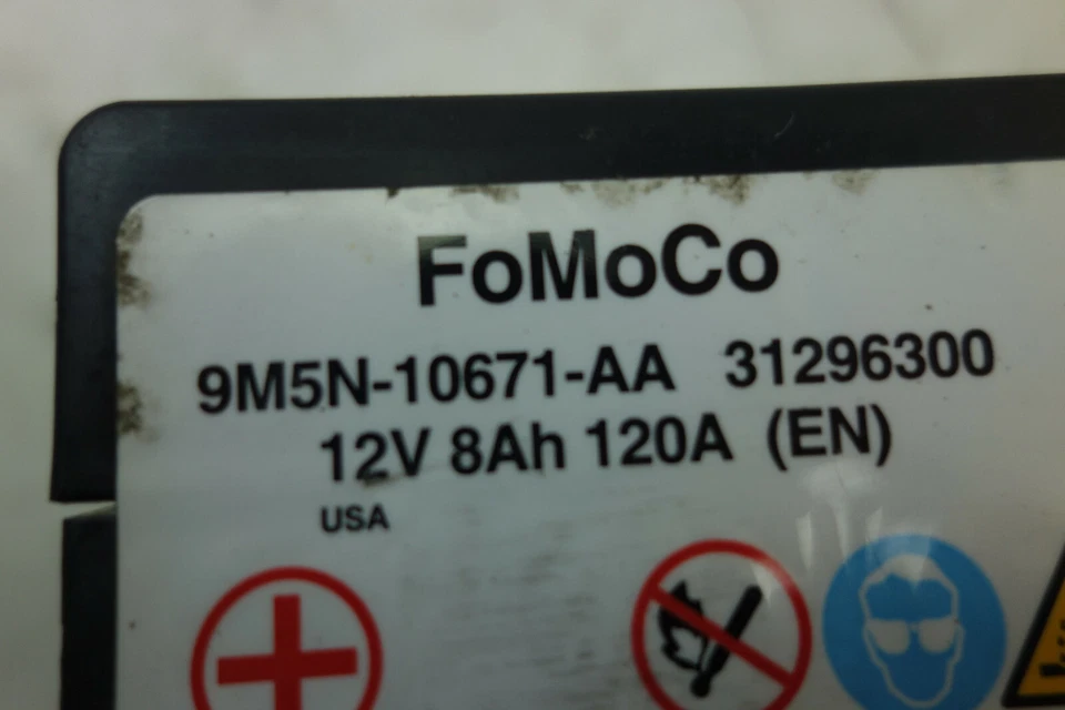 Volvo C30 D2 1,6 D 84kW Stützbatterie Batterie 31296300 8Ah 120A Bj2011 - Bild 3 von 3