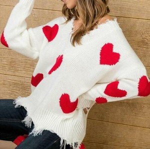 heart knit sweater