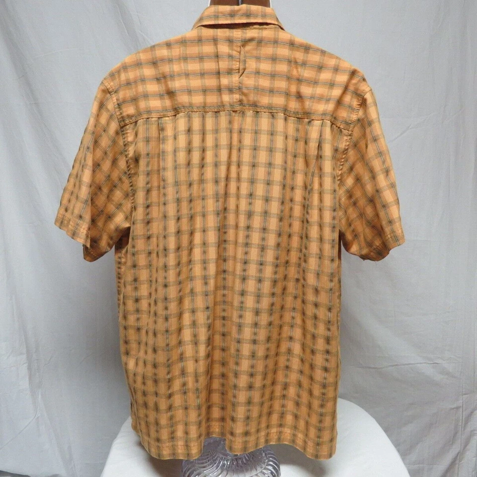 Browning Copper and Brown Shirt with left zipper pocket Breathable Camp Size L - Image 2 of 4