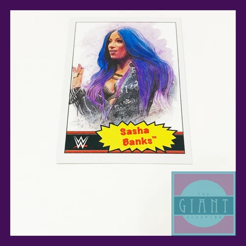 2021 Topps WWE Living Set Sasha Banks #32 Pro Wrestling Online Exclusive